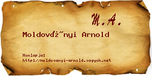 Moldoványi Arnold névjegykártya