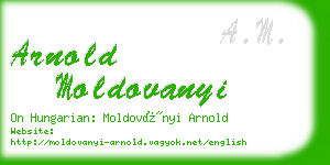 arnold moldovanyi business card
